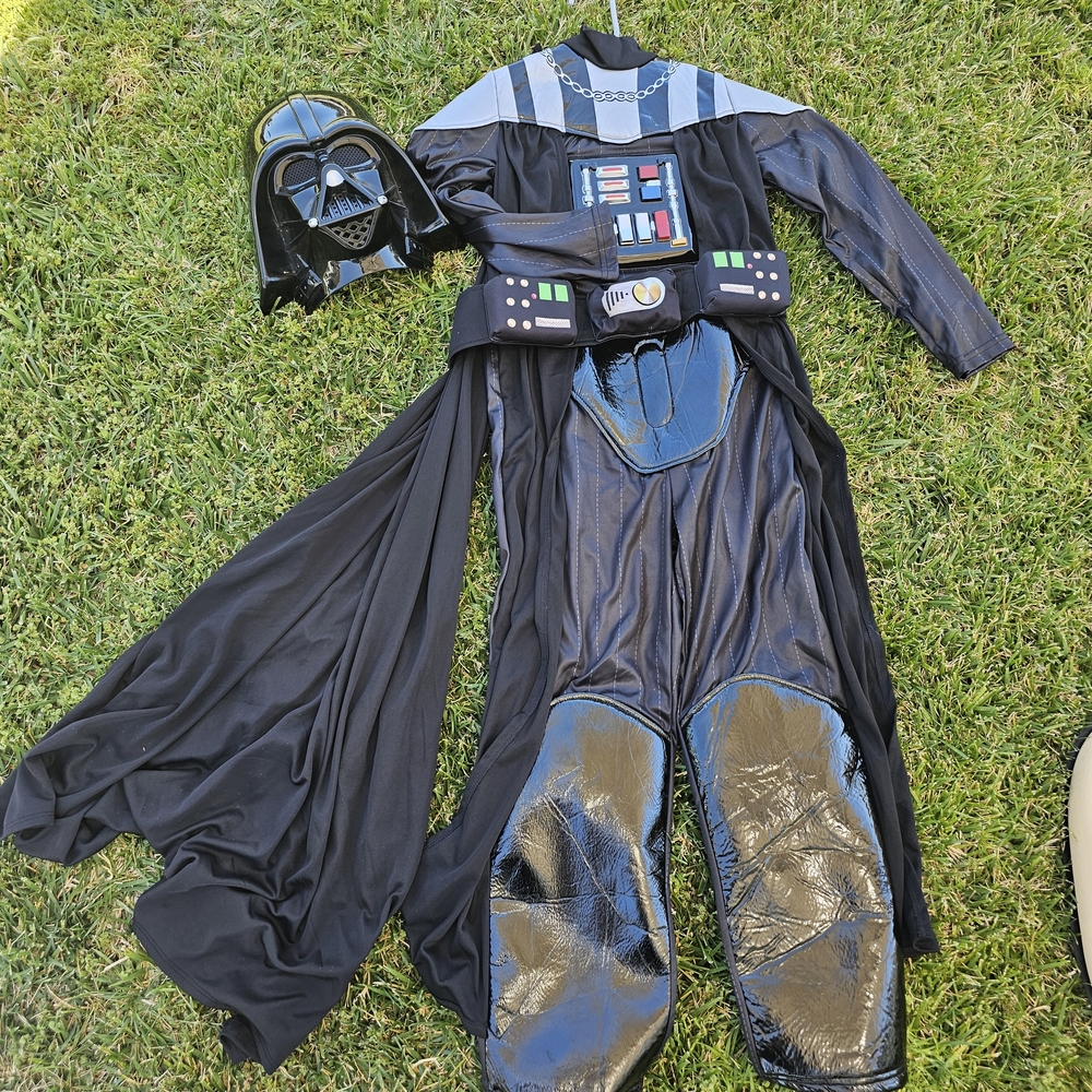 Disney Black anf Silver Darth Vader Costume with Mask